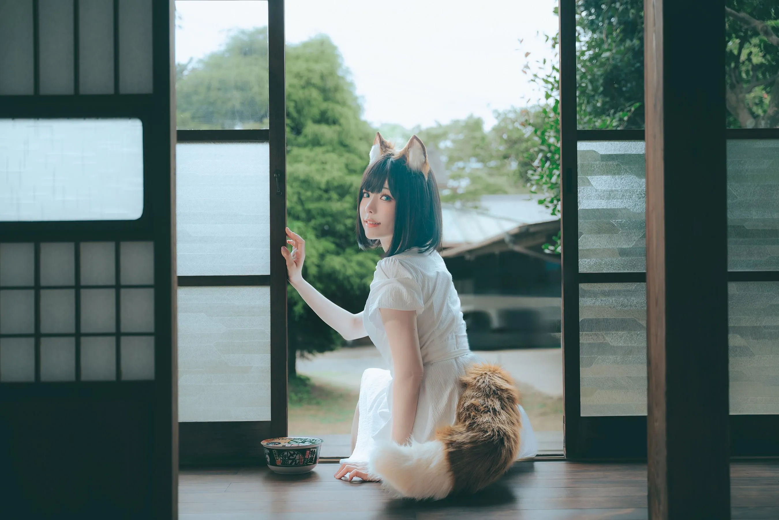ElyEE子 – NO.114 2023.July B-Dongitsune ~White dress 白洋裝狐少女 [60P]插图6
